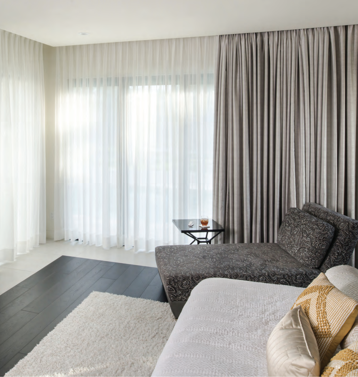 Lutron Sivoia luxury drapery tracks for curtain window treatments
